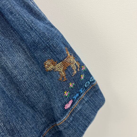 Ralph Lauren Embroidered Denim School Jumper 18 Months - Picture 2 of 5